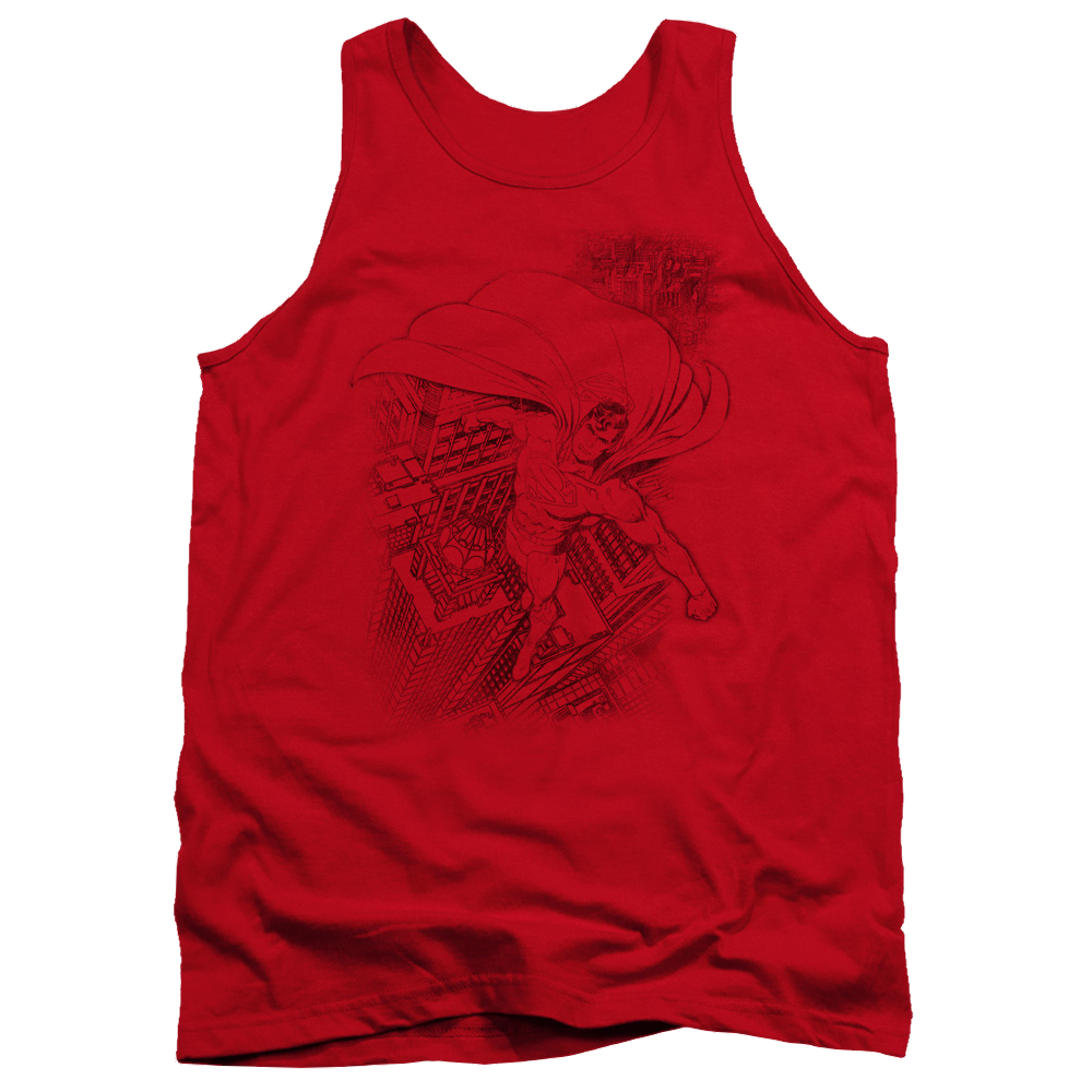 Superman In The City - Men's Tank Top Men's Tank Superman