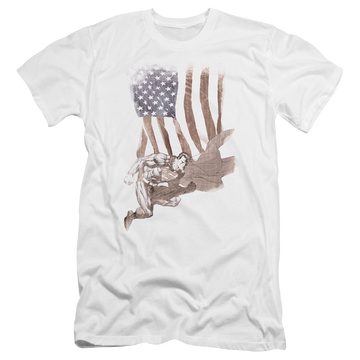 Superman Super American - Men's Premium Slim Fit T-Shirt Men's Premium Slim Fit T-Shirt Superman