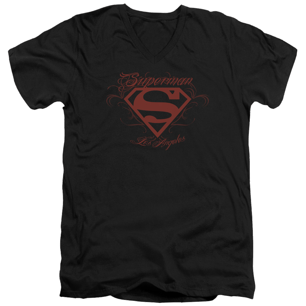 Superman La - Men's V-Neck T-Shirt Men's V-Neck T-Shirt Superman
