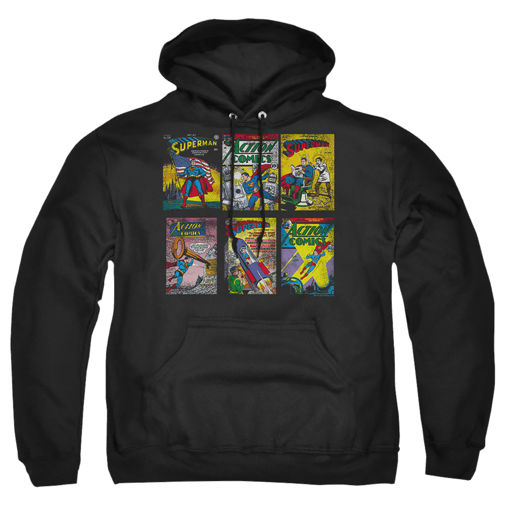 Superman Sm Covers - Pullover Hoodie Pullover Hoodie Superman