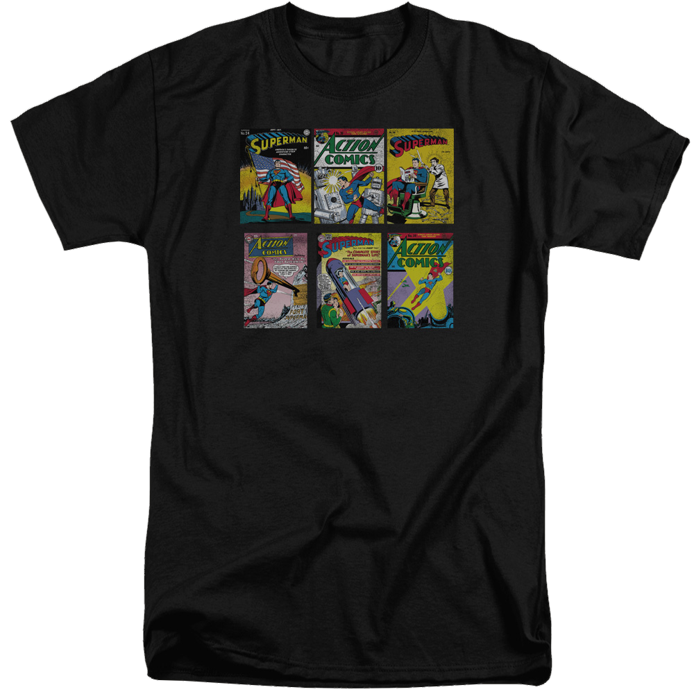 Superman Sm Covers - Men's Tall Fit T-Shirt Men's Tall Fit T-Shirt Superman