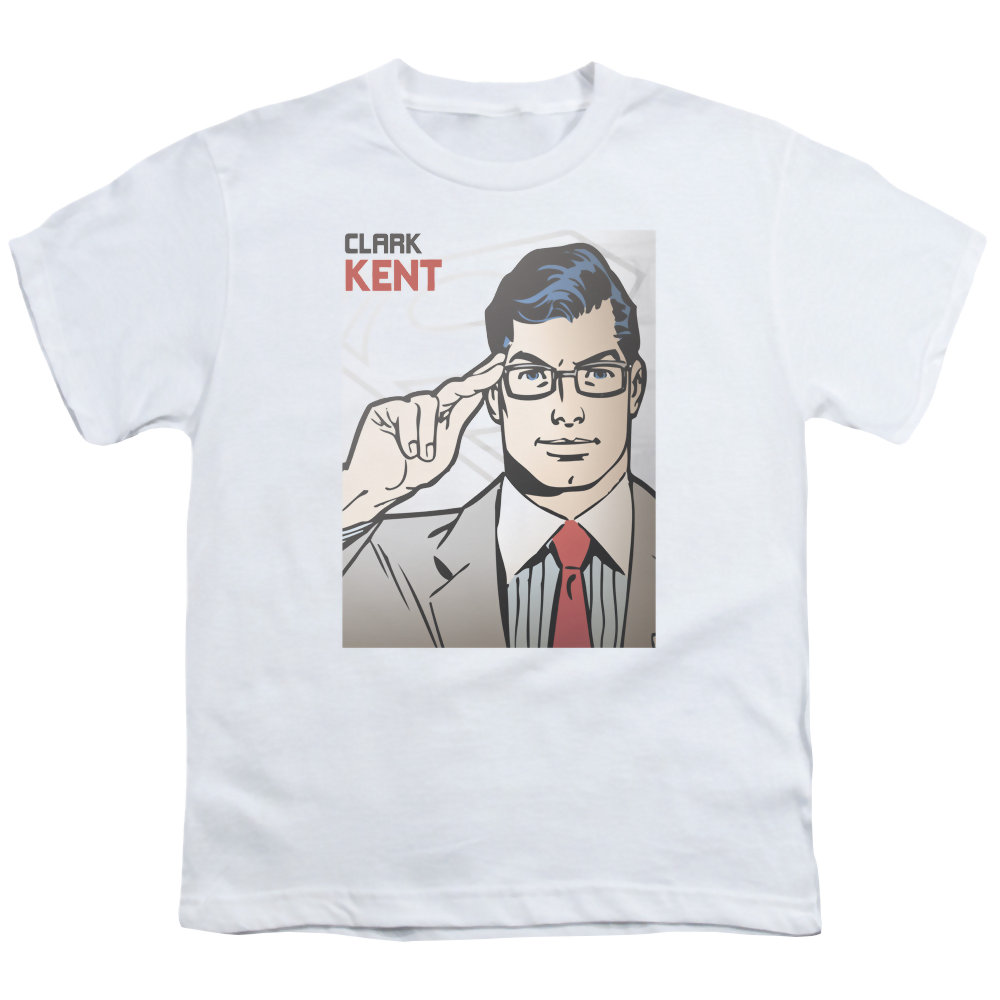 Superman Clark Kent Cover - Youth T-Shirt Youth T-Shirt (Ages 8-12) Superman