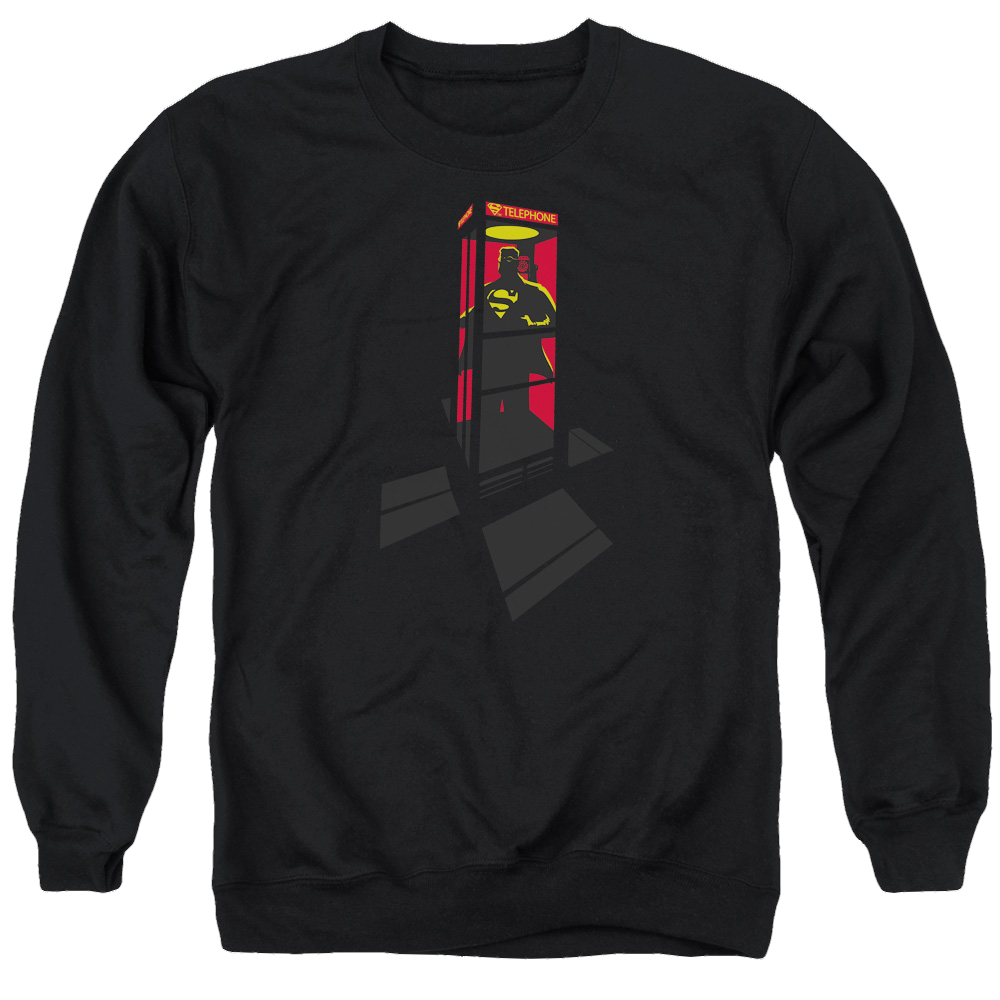 Superman Super Booth - Men's Crewneck Sweatshirt Men's Crewneck Sweatshirt Superman