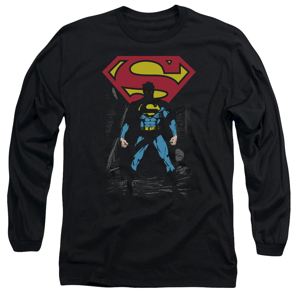 Superman Dark Alley - Men's Long Sleeve T-Shirt Men's Long Sleeve T-Shirt Superman