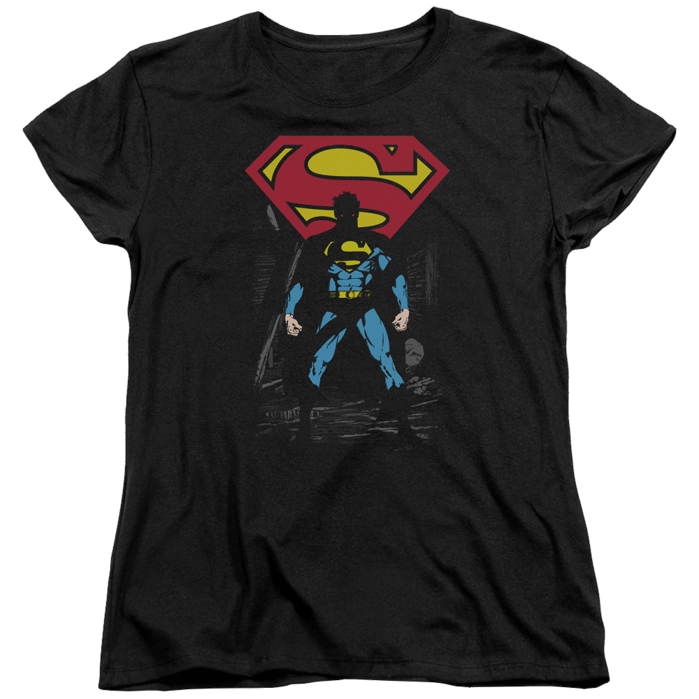 Superman Dark Alley - Women's T-Shirt Women's T-Shirt Superman