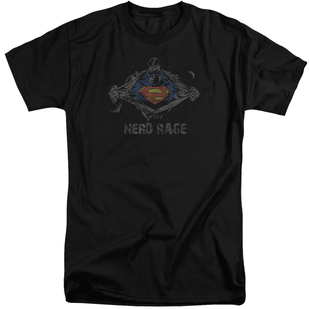 Superman Nerd Rage - Men's Tall Fit T-Shirt Men's Tall Fit T-Shirt Superman