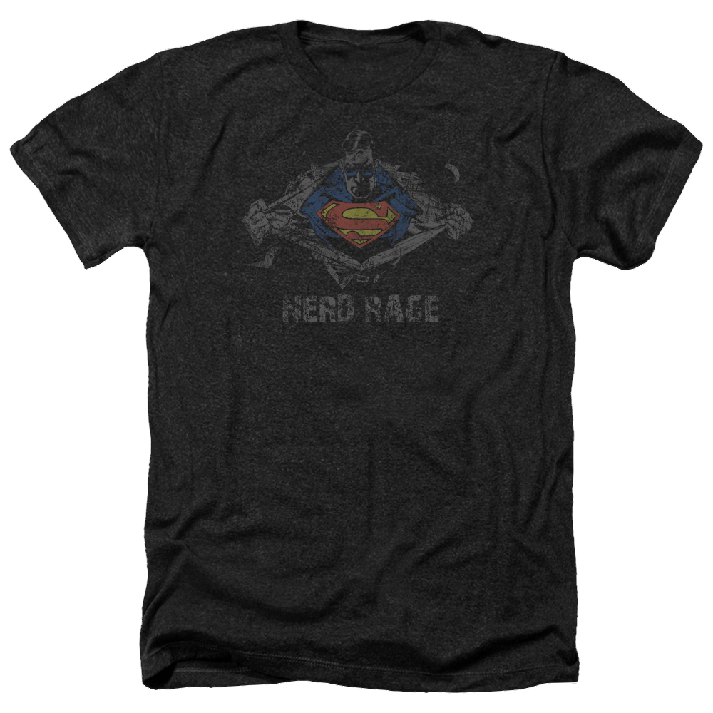 Superman Nerd Rage - Men's Heather T-Shirt Men's Heather T-Shirt Superman