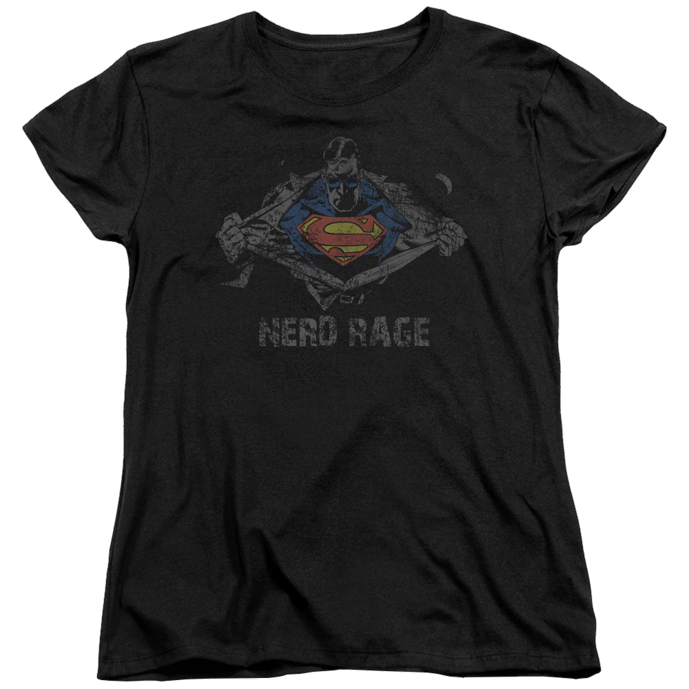 Superman Nerd Rage - Women's T-Shirt Women's T-Shirt Superman