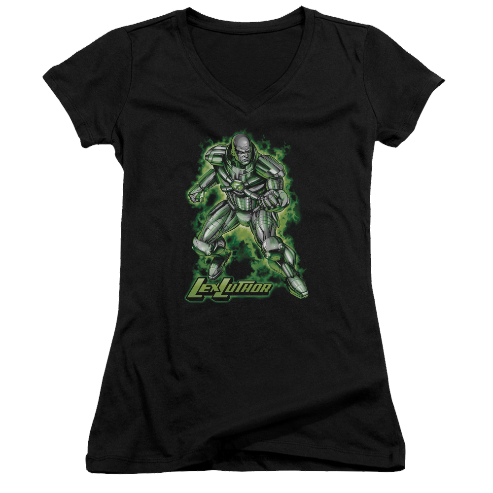 Superman Kryptonite Powered - Juniors V-Neck T-Shirt Juniors V-Neck T-Shirt Superman