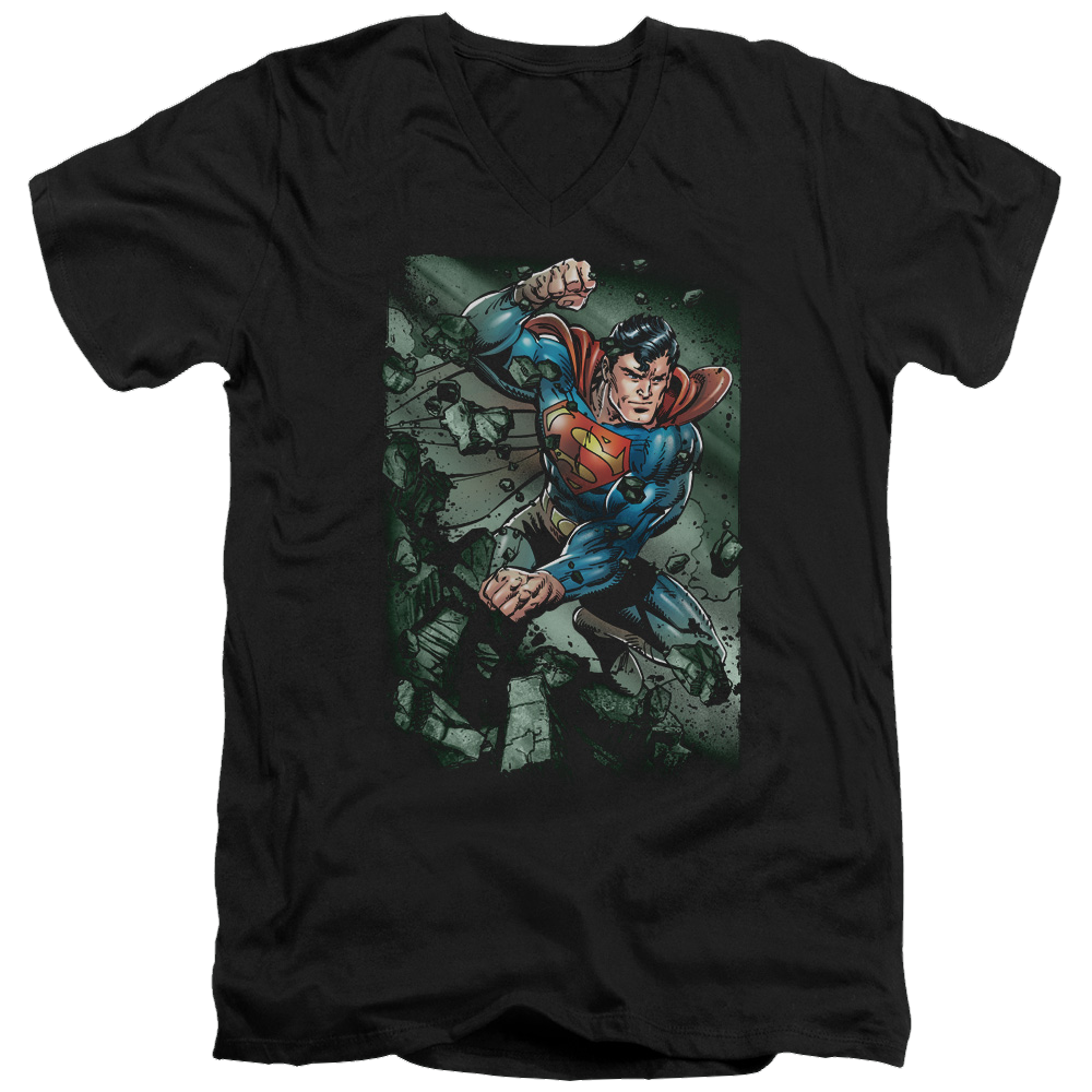 Superman Indestructible - Men's V-Neck T-Shirt Men's V-Neck T-Shirt Superman