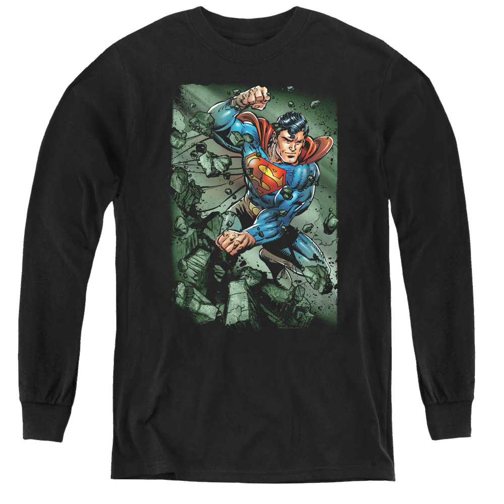Superman Indestructible - Youth Long Sleeve T-Shirt Youth Long Sleeve T-Shirt Superman