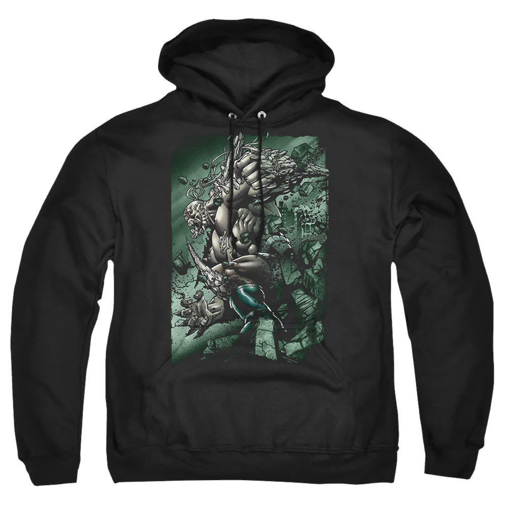 Superman Doomsday Destruction - Pullover Hoodie Pullover Hoodie Superman