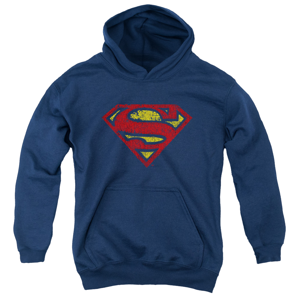 Superman Crackle S - Youth Hoodie Youth Hoodie (Ages 8-12) Superman
