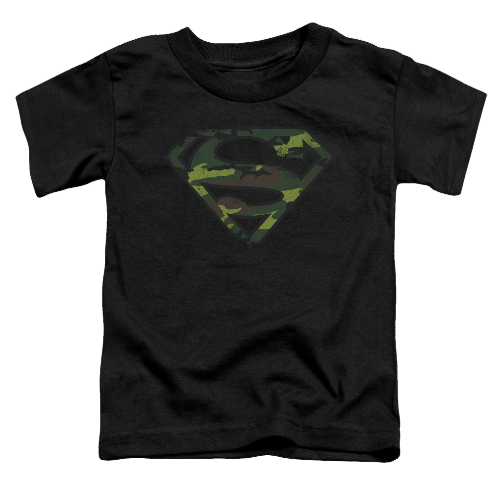 Superman Distressed Camo Shield - Toddler T-Shirt Toddler T-Shirt Superman
