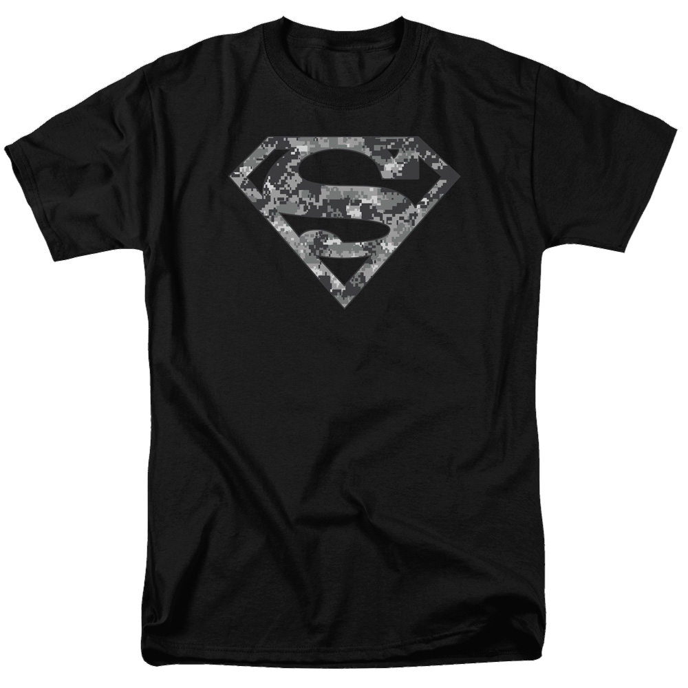 Superman Urban Camo Shield - Men's Regular Fit T-Shirt Men's Regular Fit T-Shirt Superman