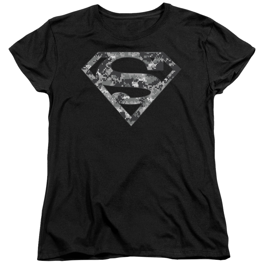 Superman Urban Camo Shield - Women's T-Shirt Women's T-Shirt Superman