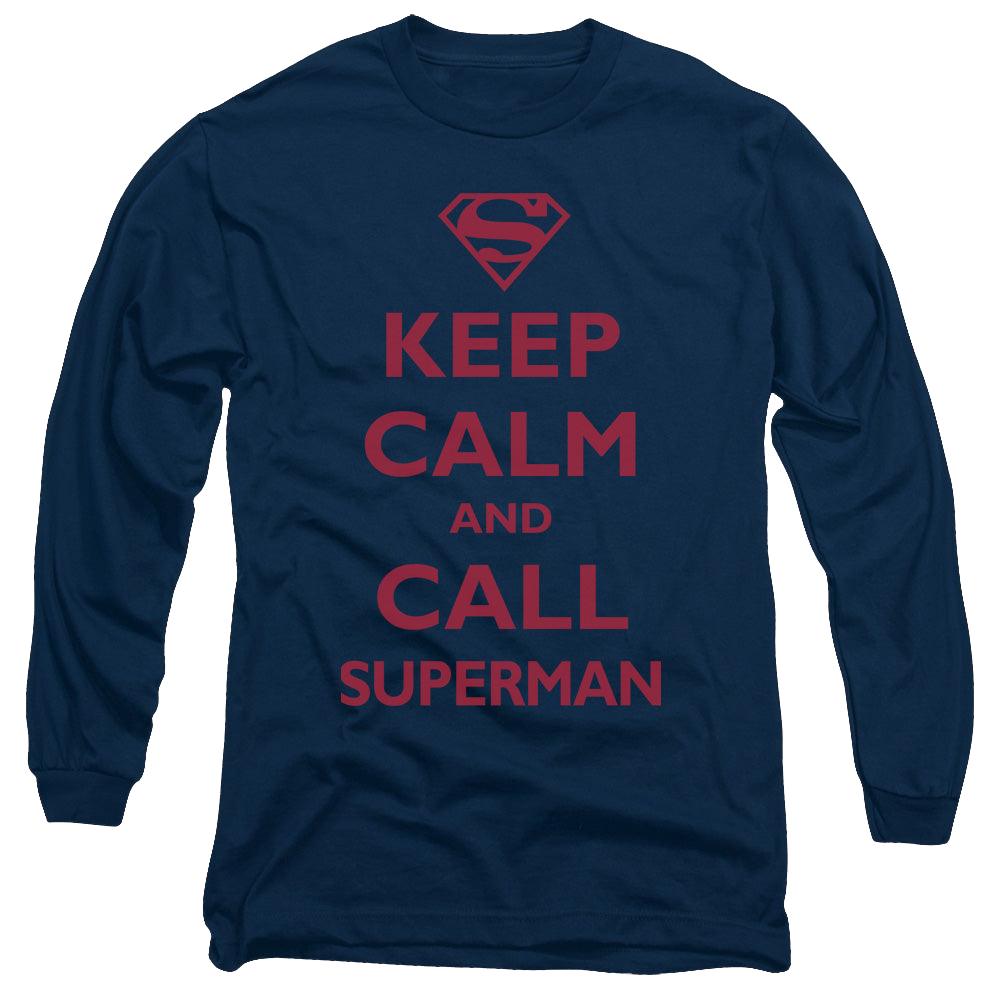 Superman Call Superman - Men's Long Sleeve T-Shirt Men's Long Sleeve T-Shirt Superman