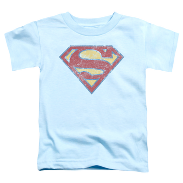 Light blue toddler t-shirt with Superman Super S graphic