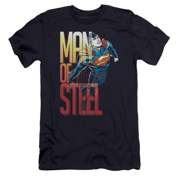 Superman Steel Flight - Men's Premium Slim Fit T-Shirt Men's Premium Slim Fit T-Shirt Superman