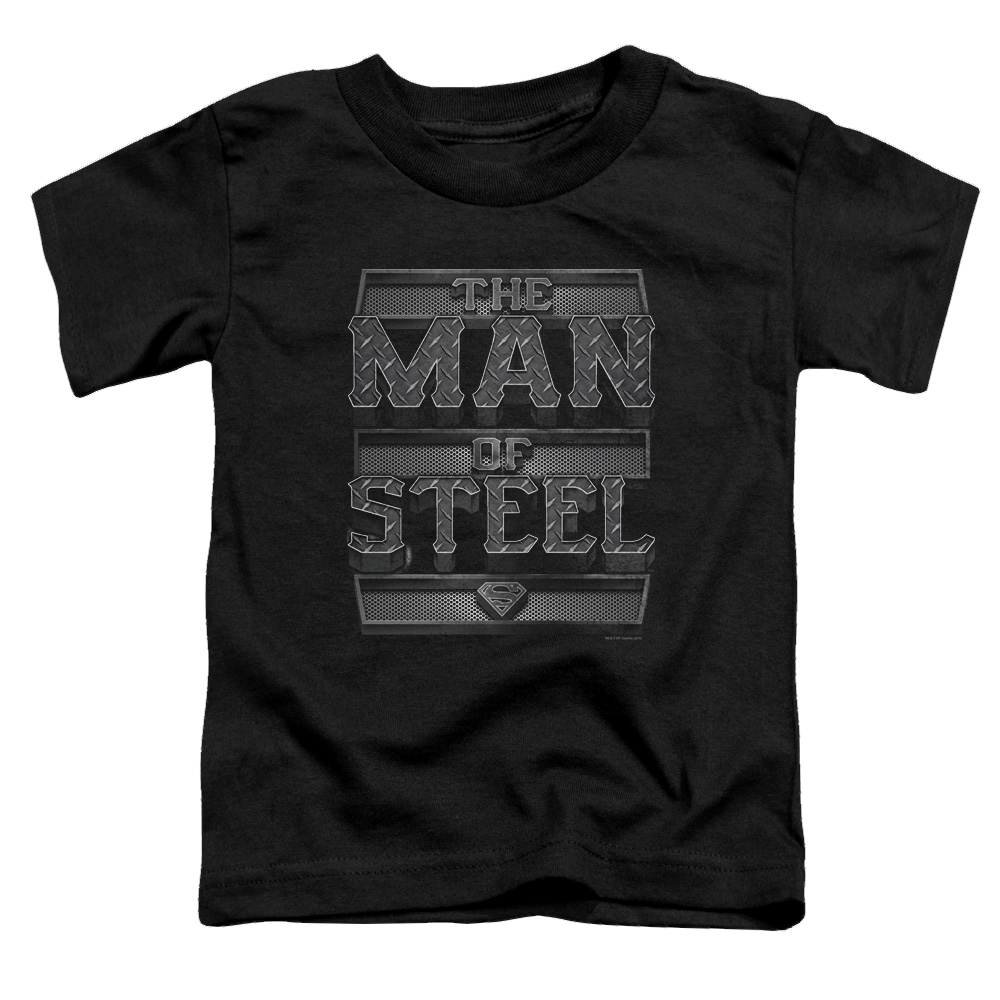 Superman Steel Text - Toddler T-Shirt Toddler T-Shirt Superman