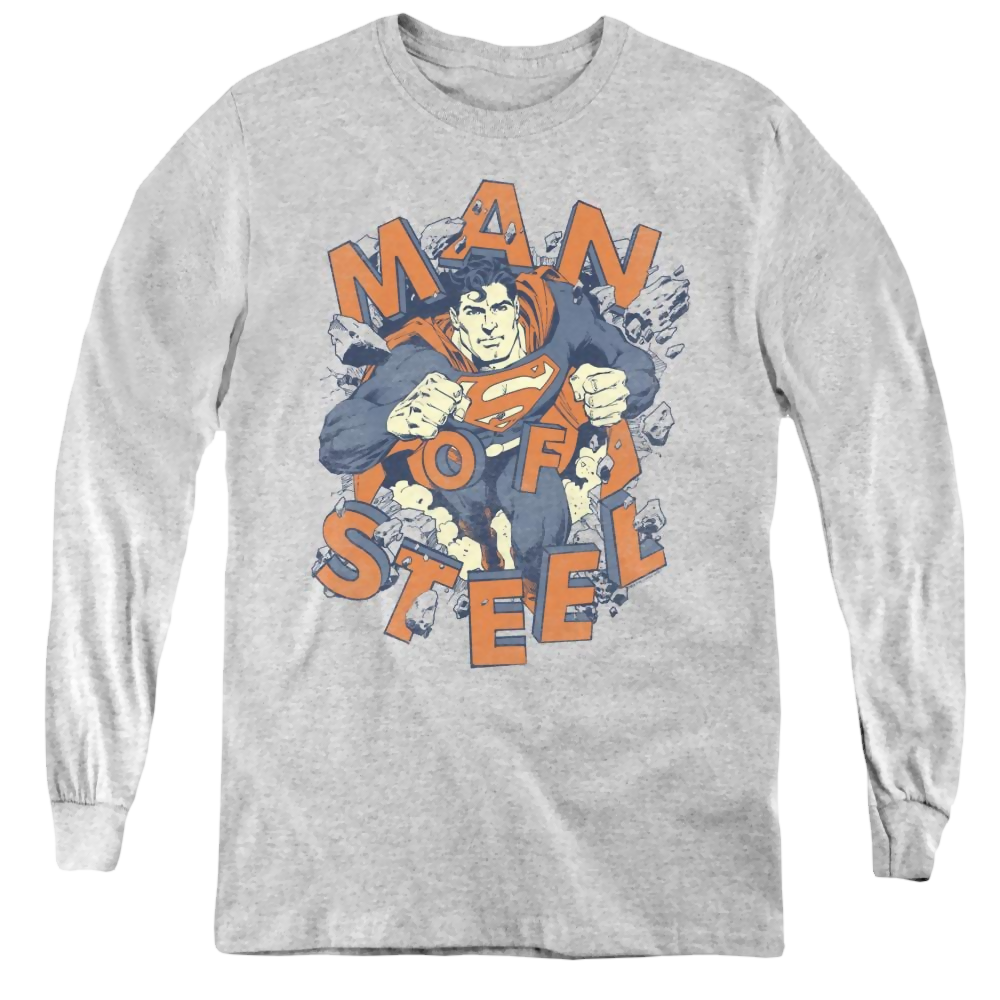 Superman Coming Through - Youth Long Sleeve T-Shirt Youth Long Sleeve T-Shirt Superman