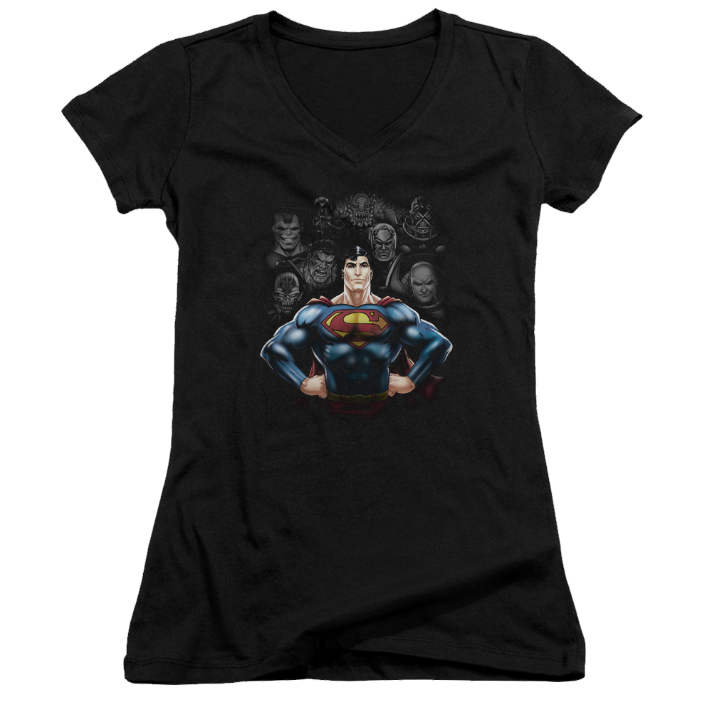 Superman Villains - Juniors V-Neck T-Shirt Juniors V-Neck T-Shirt Superman
