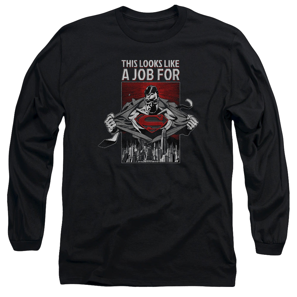 Superman Watchful Eye - Men's Long Sleeve T-Shirt Men's Long Sleeve T-Shirt Superman
