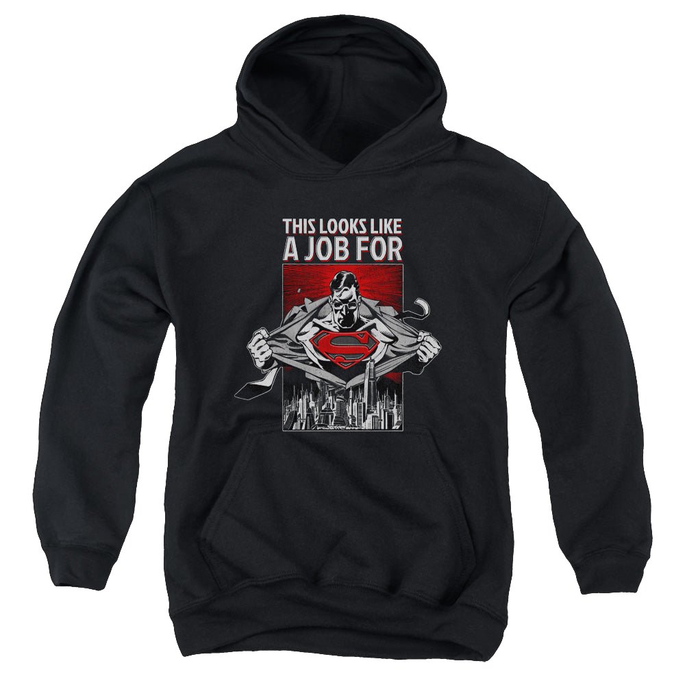 Superman Watchful Eye - Youth Hoodie Youth Hoodie (Ages 8-12) Superman