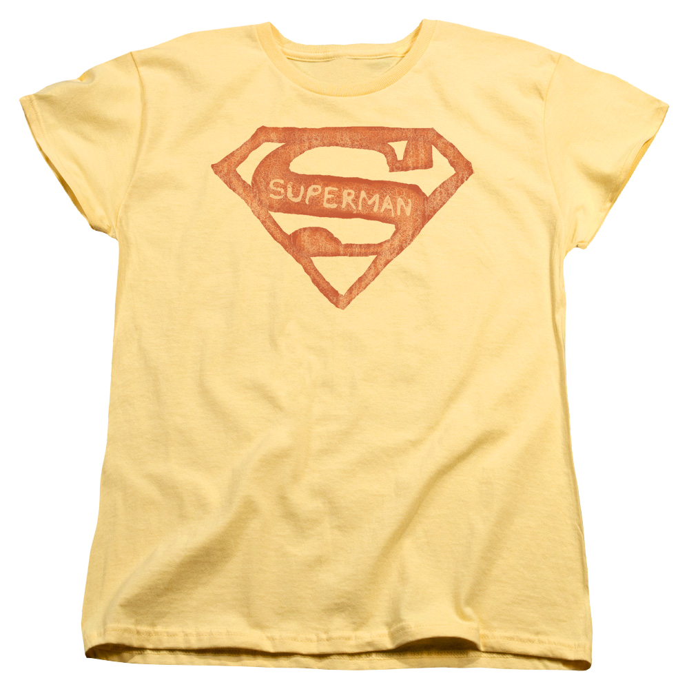 Superman Roughen Shield - Women's T-Shirt Women's T-Shirt Superman
