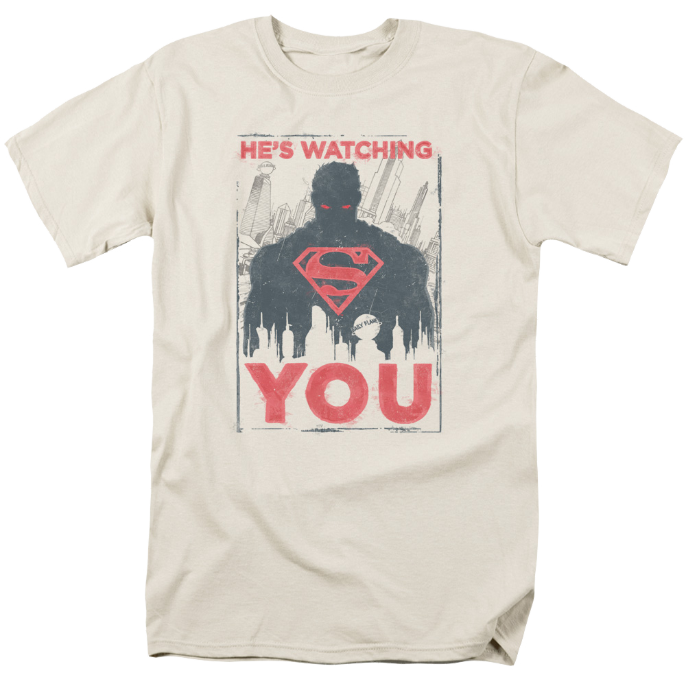 Superman Hes Watching You - Men's Regular Fit T-Shirt Men's Regular Fit T-Shirt Superman