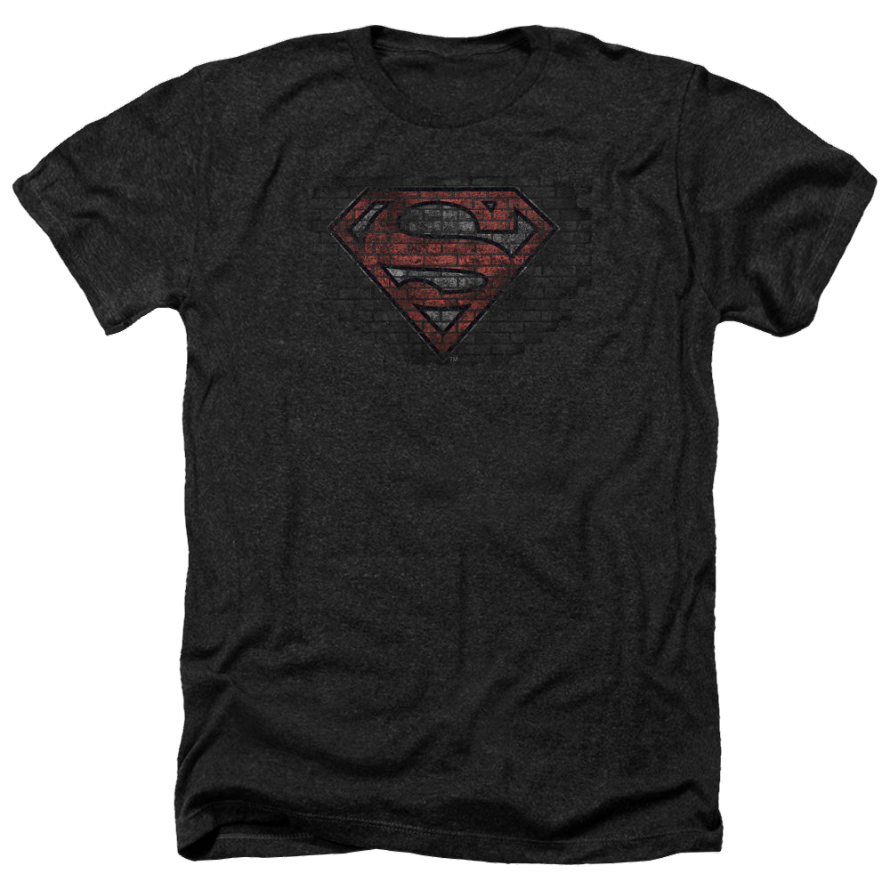 Superman Brick S - Men's Heather T-Shirt Men's Heather T-Shirt Superman