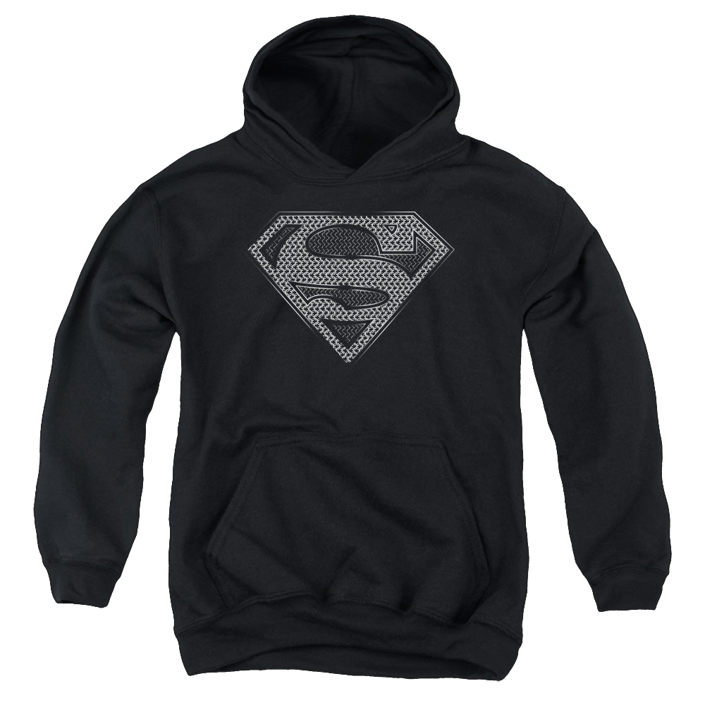 Superman Chainmail - Youth Hoodie Youth Hoodie (Ages 8-12) Superman