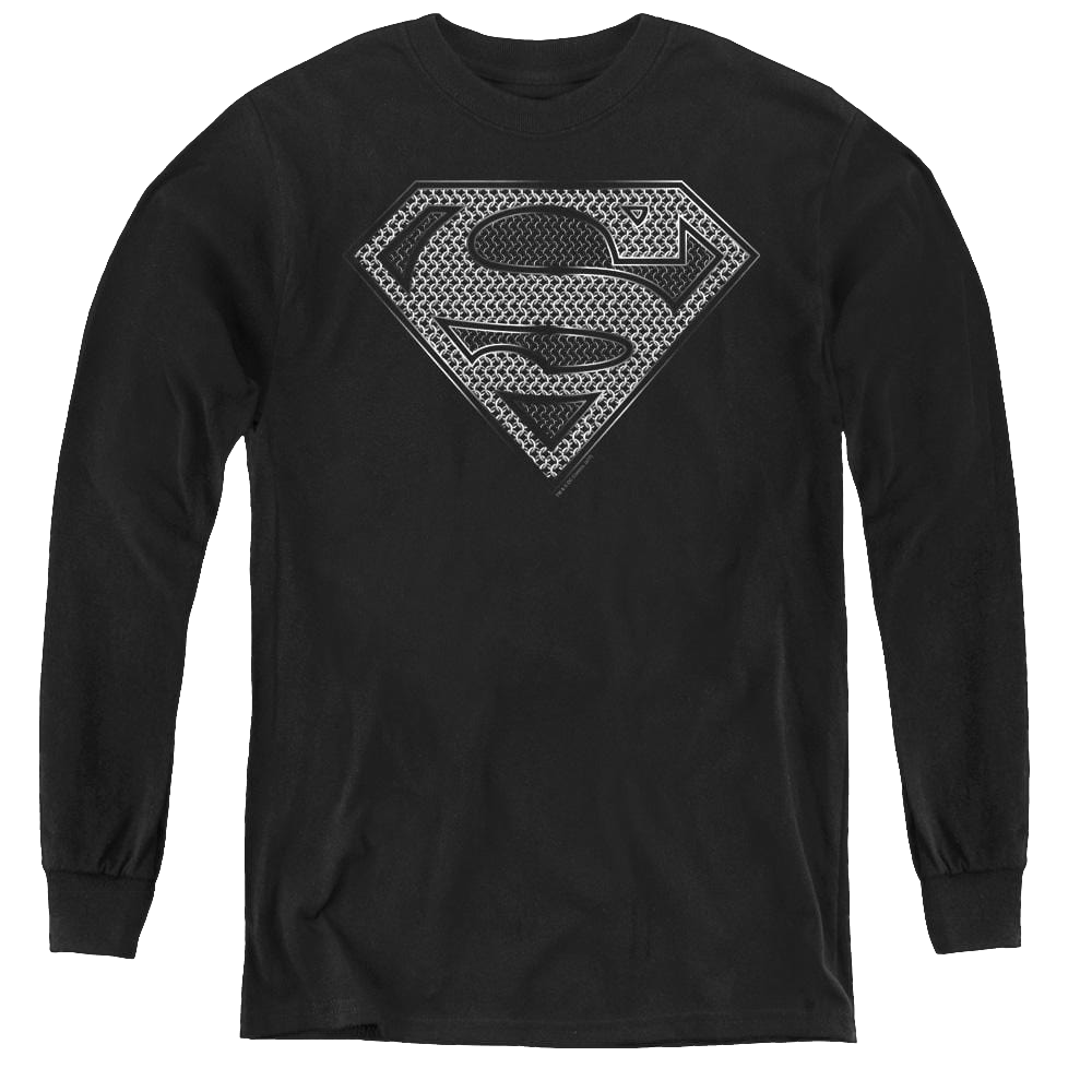Superman Chainmail - Youth Long Sleeve T-Shirt Youth Long Sleeve T-Shirt Superman