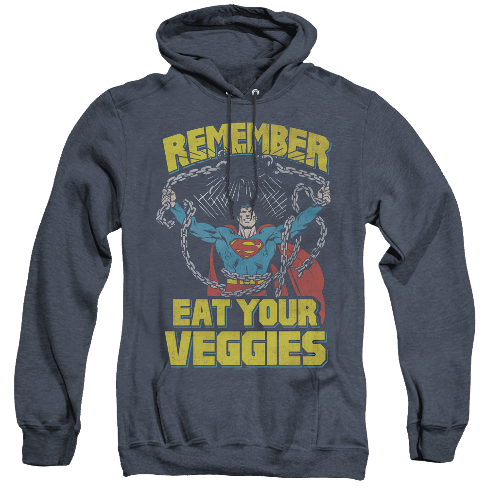 Superman Veggie Power - Heather Pullover Hoodie Heather Pullover Hoodie Superman