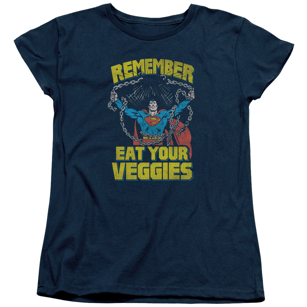 Superman Veggie Power - Women's T-Shirt Women's T-Shirt Superman