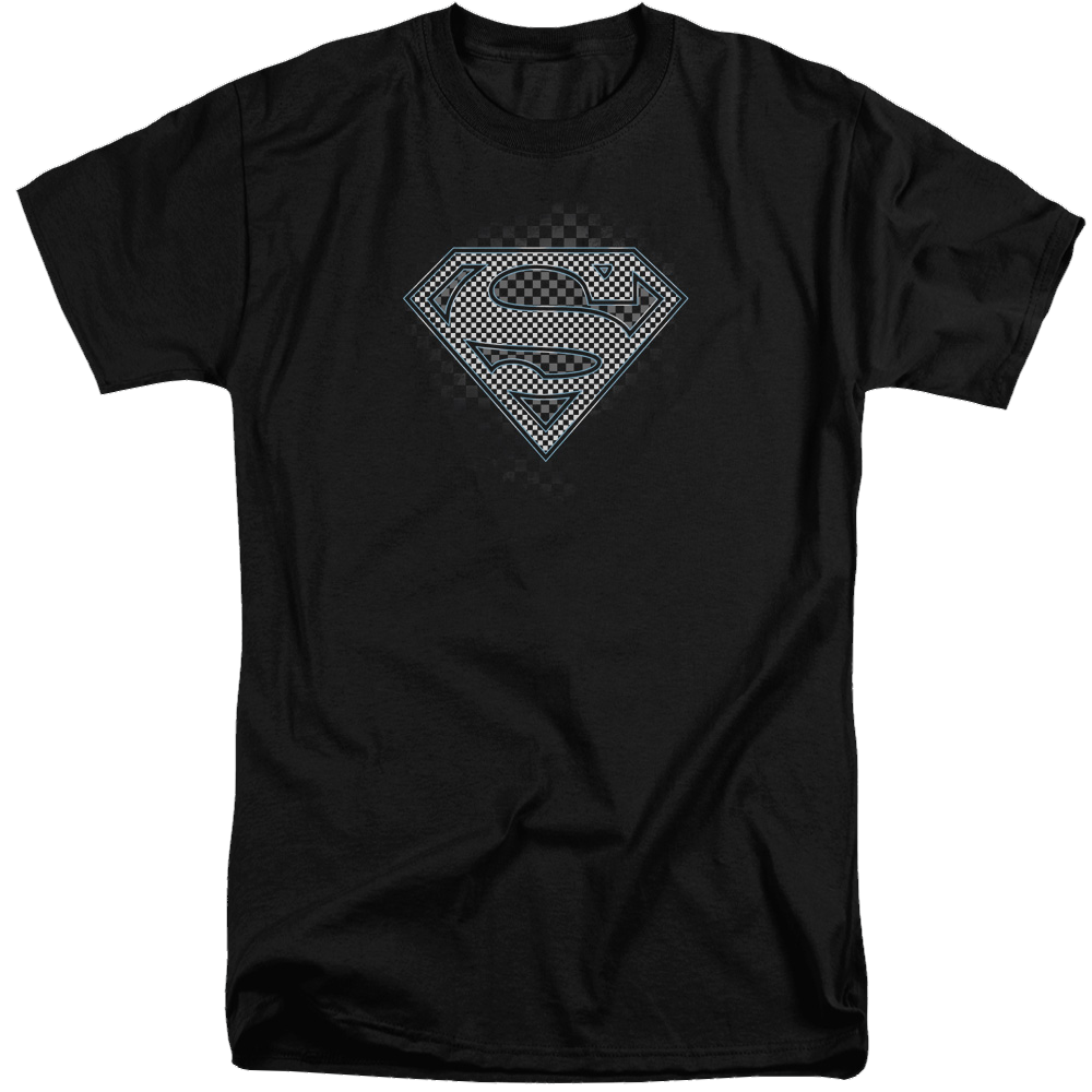 Superman Checkerboard - Men's Tall Fit T-Shirt Men's Tall Fit T-Shirt Superman