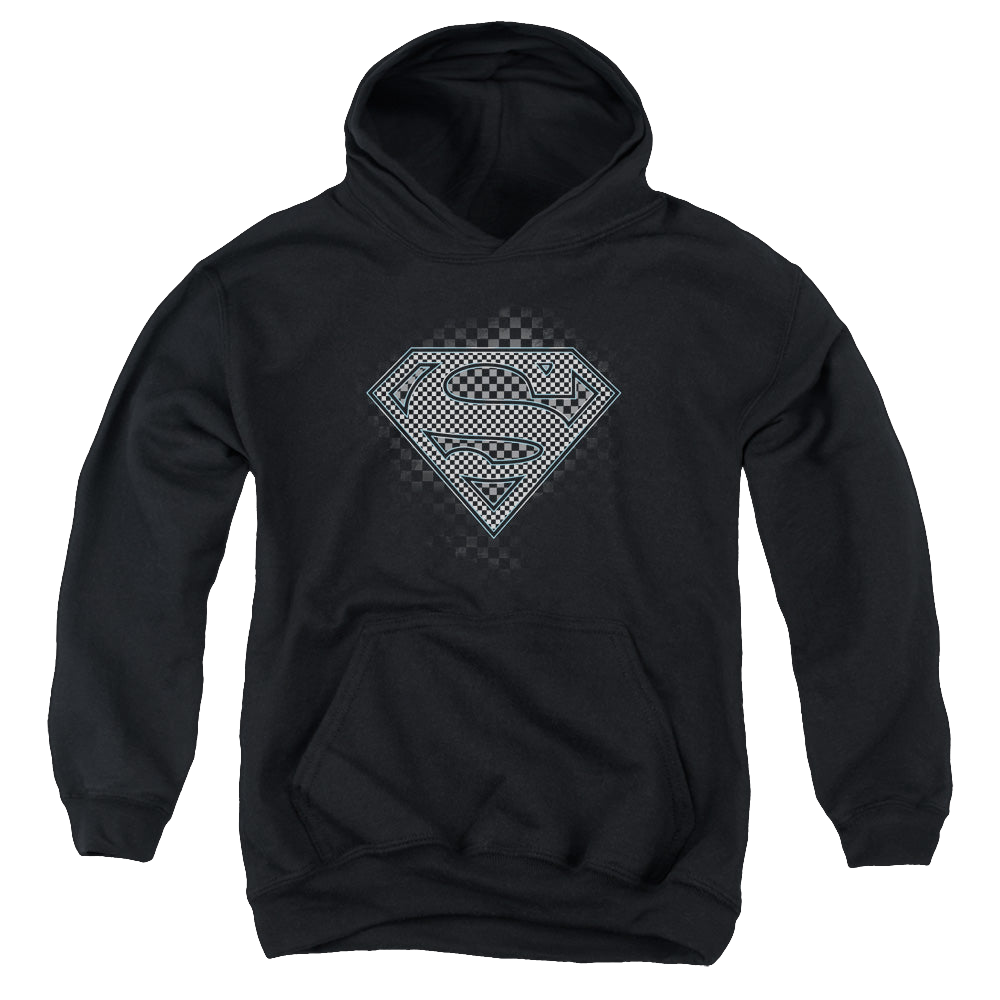 Superman Checkerboard - Youth Hoodie Youth Hoodie (Ages 8-12) Superman