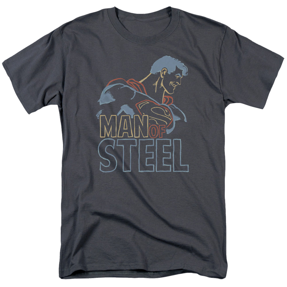 Superman Colored Lines - Men's Regular Fit T-Shirt Men's Regular Fit T-Shirt Superman
