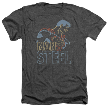 Superman Colored Lines - Men's Heather T-Shirt Men's Heather T-Shirt Superman