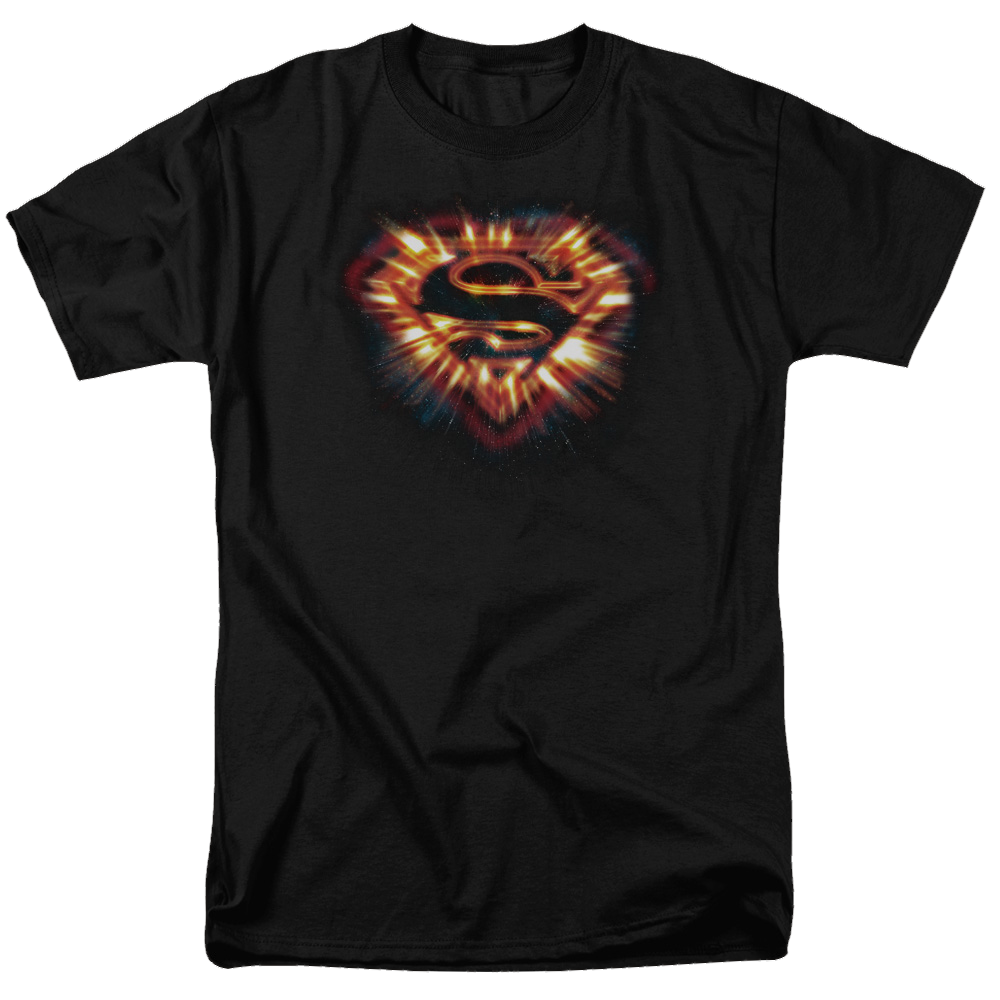 Superman Space Burst Shield - Men's Regular Fit T-Shirt Men's Regular Fit T-Shirt Superman