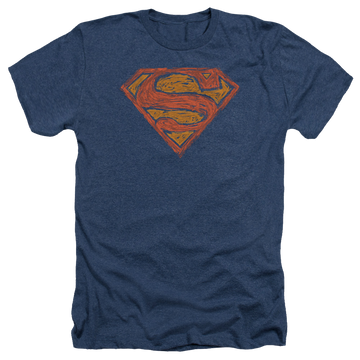 Superman Messy S - Men's Heather T-Shirt Men's Heather T-Shirt Superman