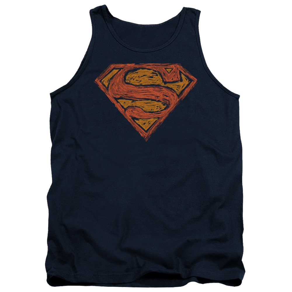 Superman Messy S - Men's Tank Top Men's Tank Superman
