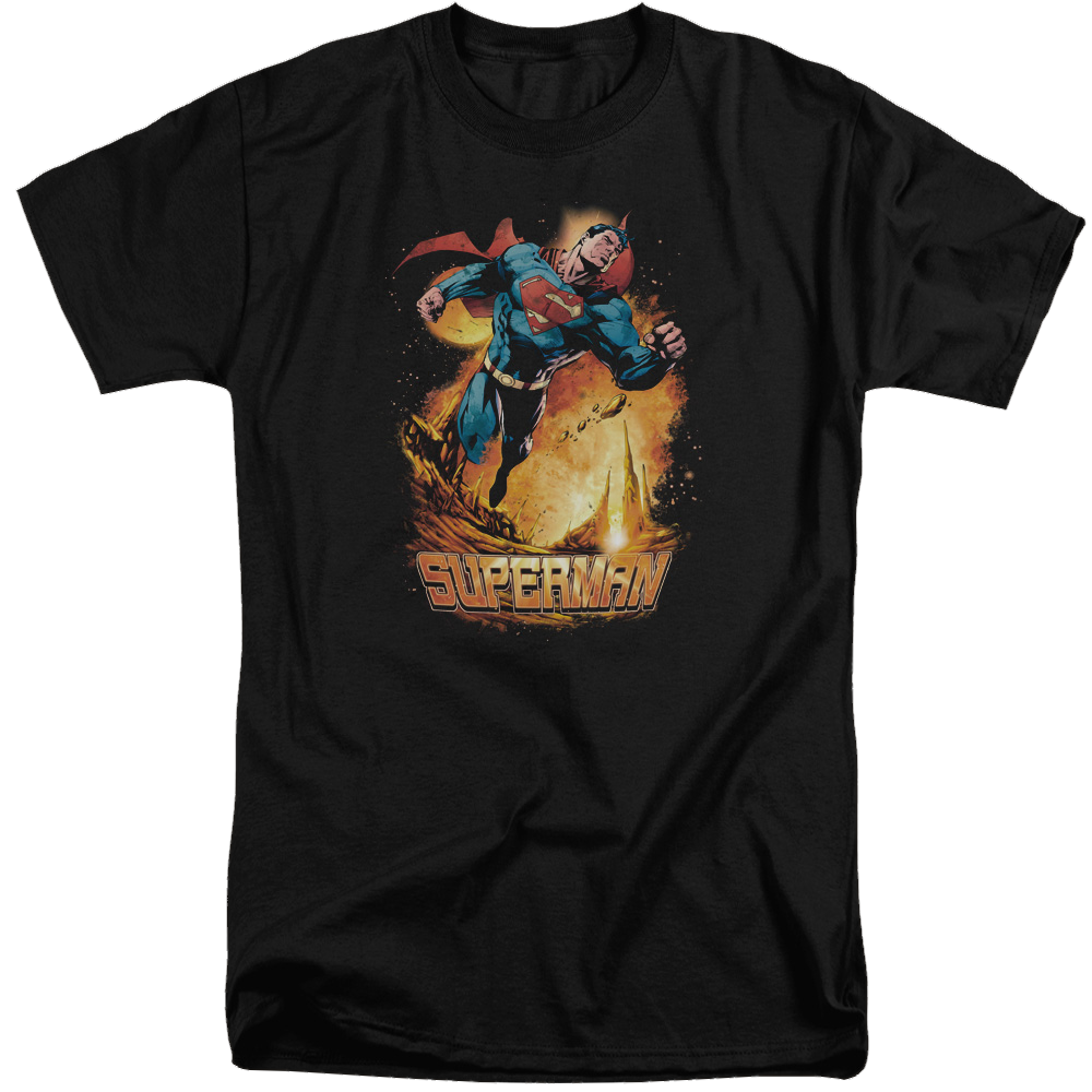 Superman Space Case - Men's Tall Fit T-Shirt Men's Tall Fit T-Shirt Superman