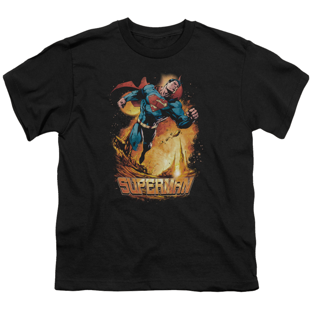 Superman Space Case - Youth T-Shirt Youth T-Shirt (Ages 8-12) Superman