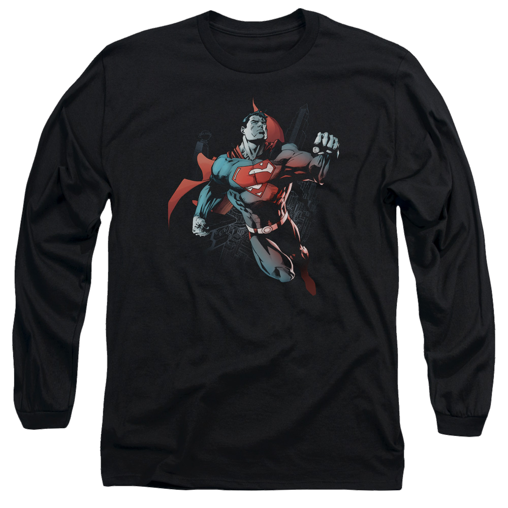 Superman Up In The Sky - Men's Long Sleeve T-Shirt Men's Long Sleeve T-Shirt Superman