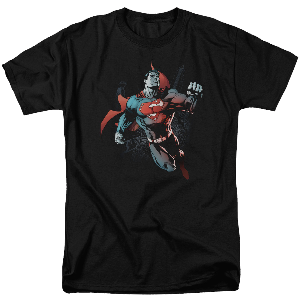Superman Up In The Sky - Men's Regular Fit T-Shirt Men's Regular Fit T-Shirt Superman