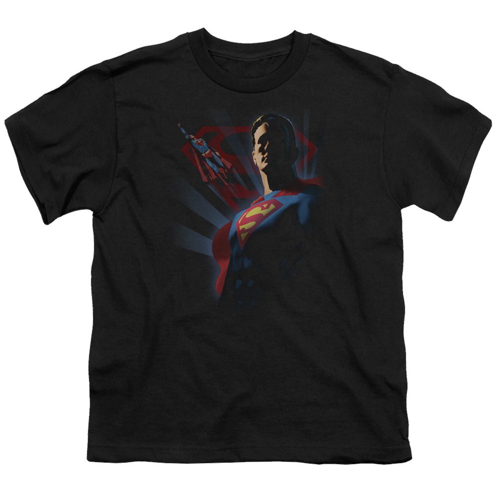 Superman Super Deco - Youth T-Shirt Youth T-Shirt (Ages 8-12) Superman
