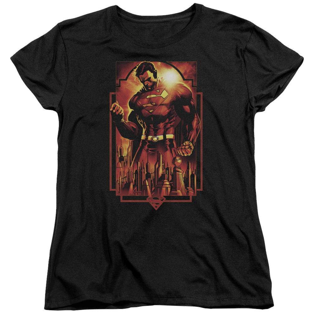 Superman Metropolis Deco - Women's T-Shirt Women's T-Shirt Superman