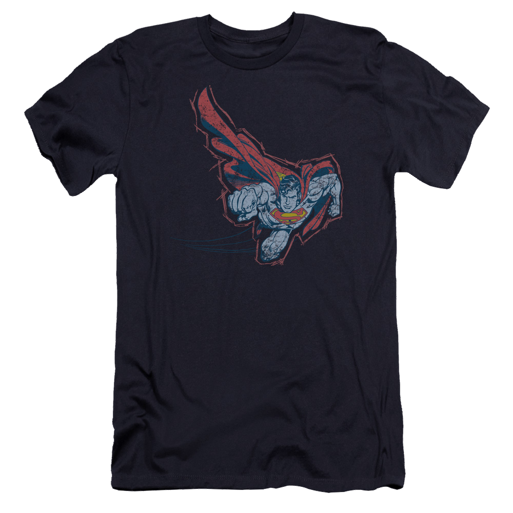 Superman Scribble & Soar - Men's Premium Slim Fit T-Shirt Men's Premium Slim Fit T-Shirt Superman