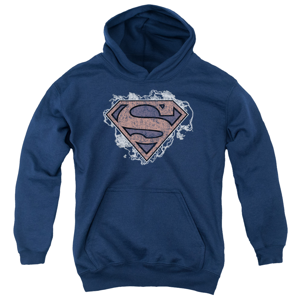Superman Storm Cloud Supes - Youth Hoodie Youth Hoodie (Ages 8-12) Superman